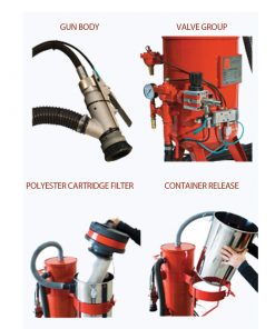 Alternative view of DUSTLESS PRESSURE BLASTER - Sandblaster