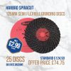 Harbro Spiracuts – 125mm (BOX 25 DISCS) Semi-Flexible Grinding Discs